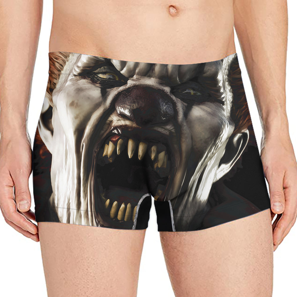 Halloween Clown Print Men's Boxer Briefs