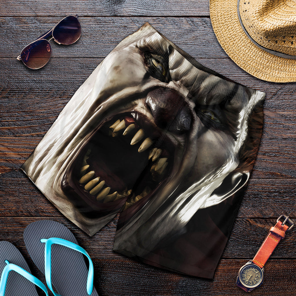 Halloween Clown Print Men's Shorts