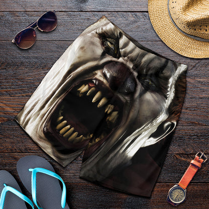Halloween Clown Print Men's Shorts