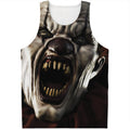 Halloween Clown Print Men's Tank Top
