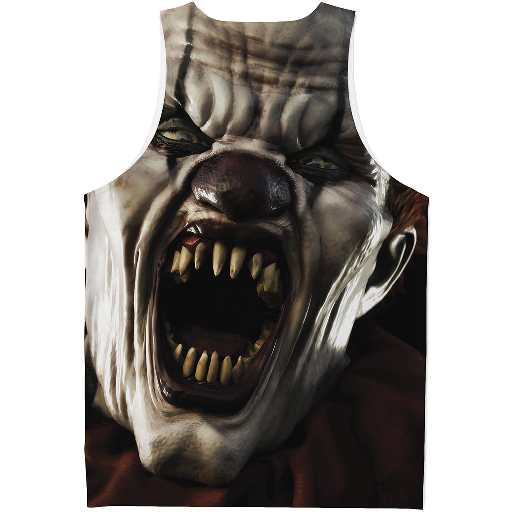 Halloween Clown Print Men's Tank Top