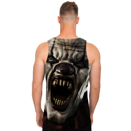 Halloween Clown Print Men's Tank Top