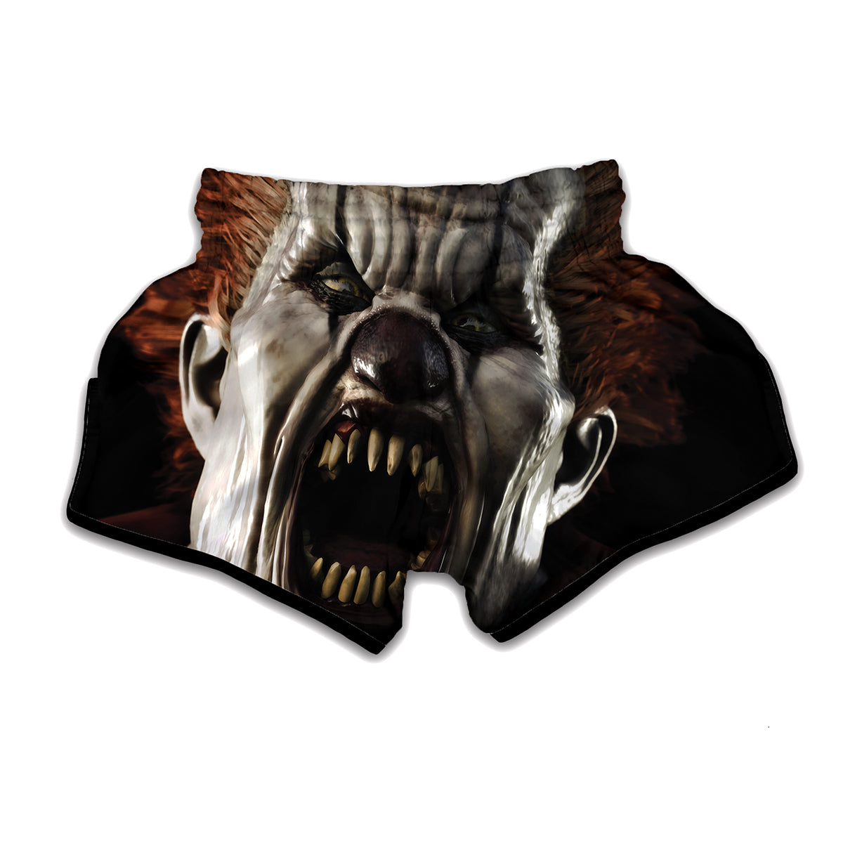 Halloween Clown Print Muay Thai Boxing Shorts