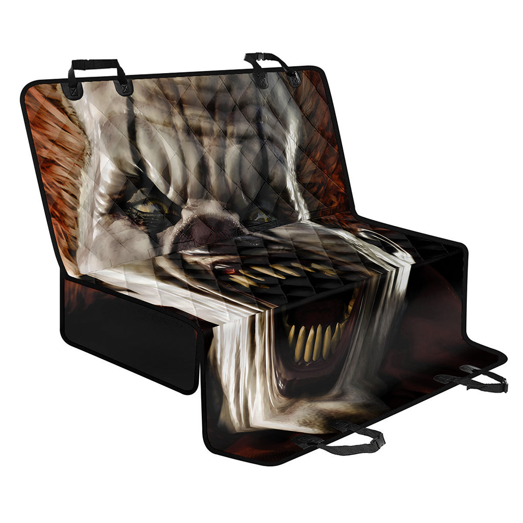Halloween Clown Print Pet Car Back Seat Cover