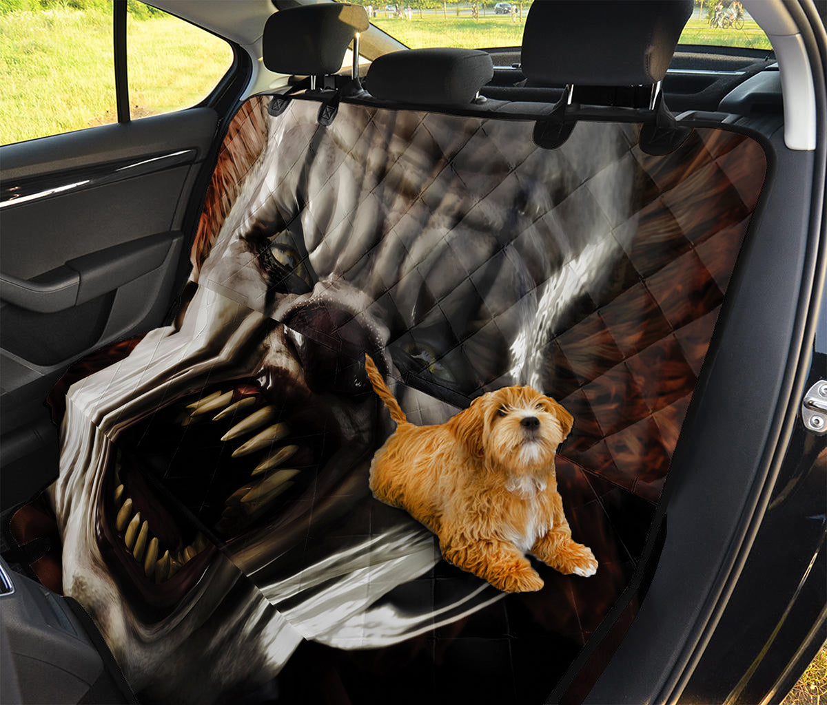 Halloween Clown Print Pet Car Back Seat Cover