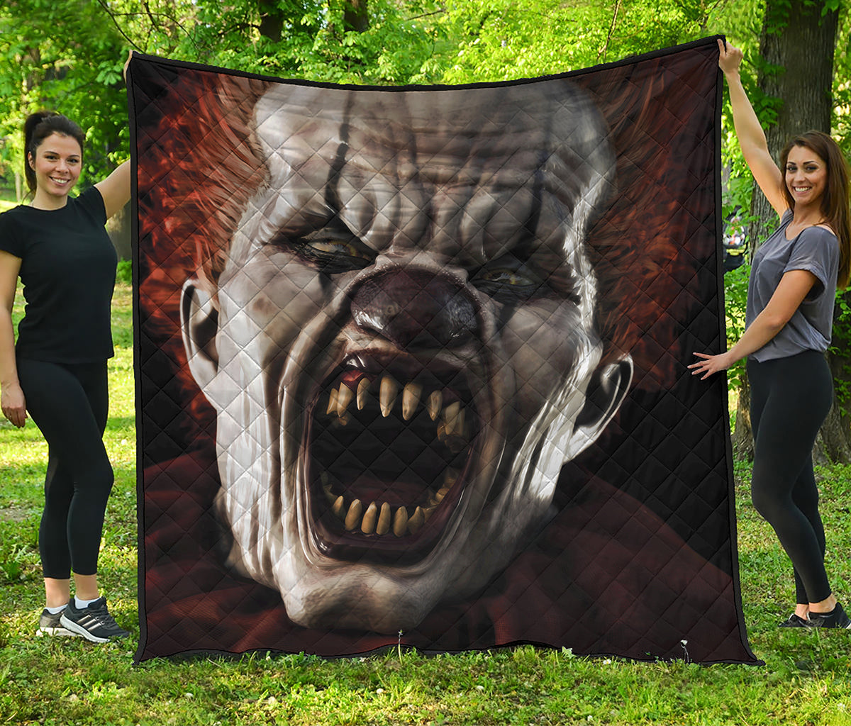 Halloween Clown Print Quilt