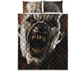 Halloween Clown Print Quilt Bed Set