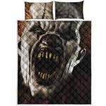 Halloween Clown Print Quilt Bed Set