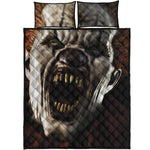 Halloween Clown Print Quilt Bed Set