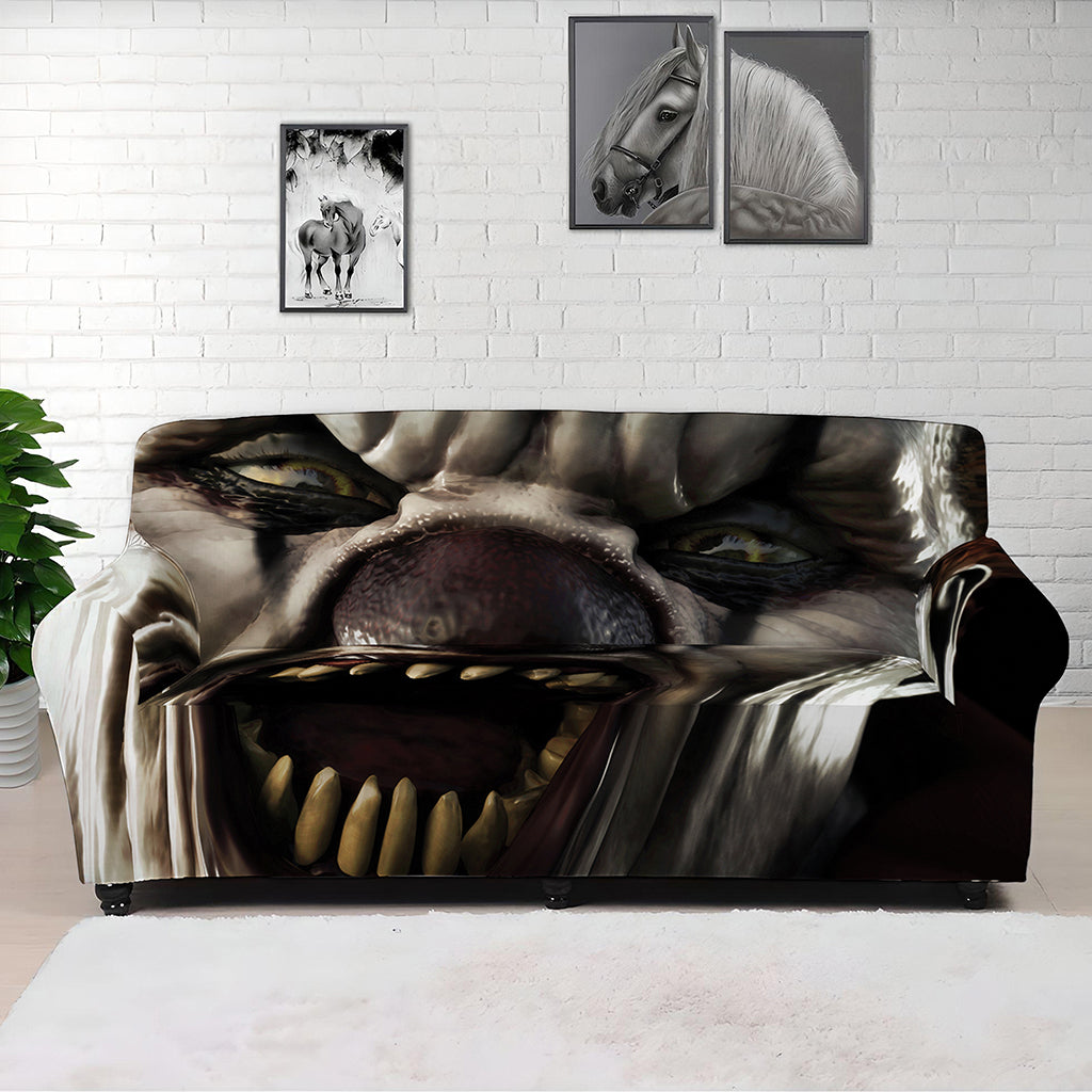 Halloween Clown Print Sofa Cover