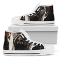 Halloween Clown Print White High Top Sneakers