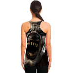 Halloween Clown Print Women's Racerback Tank Top