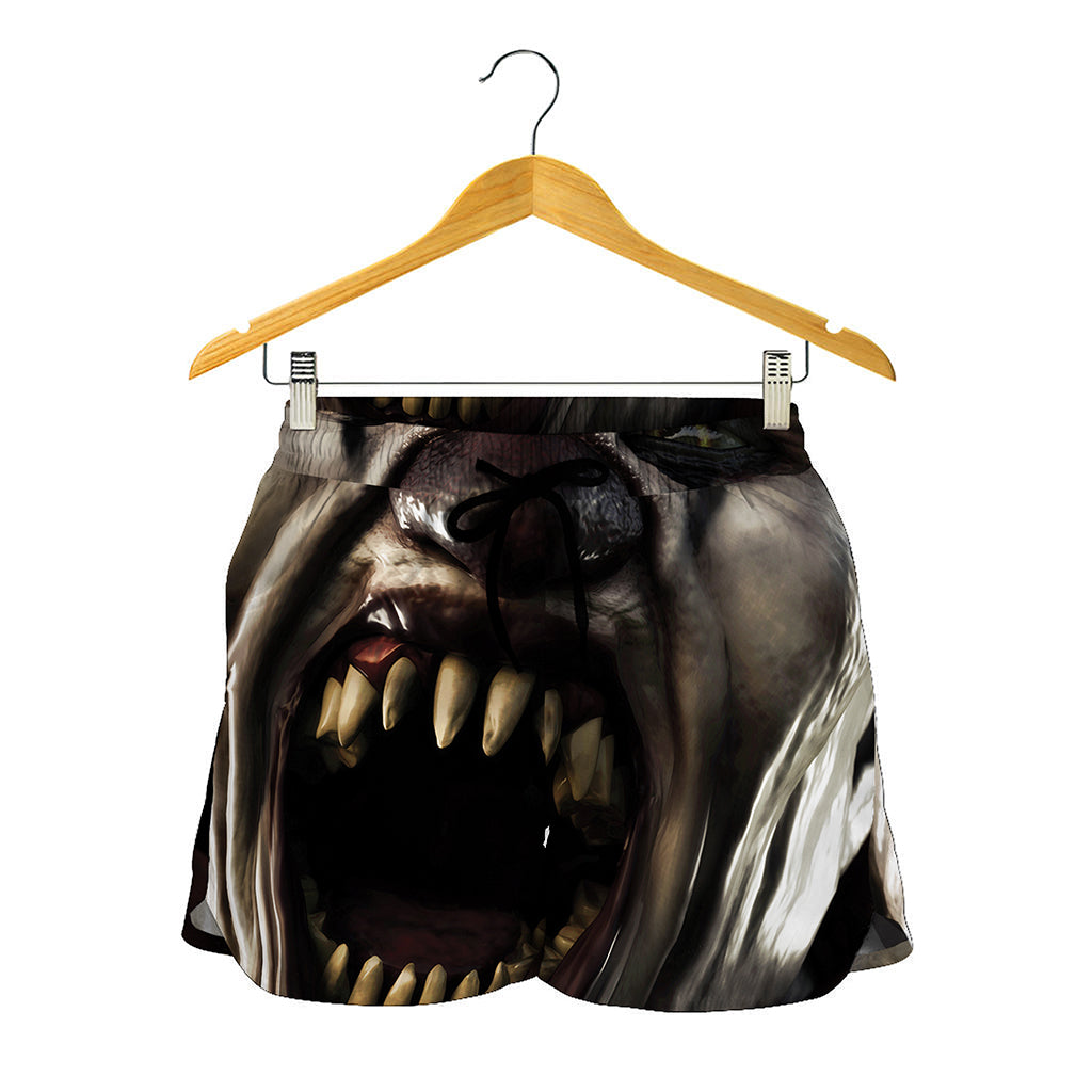 Halloween Clown Print Women's Shorts