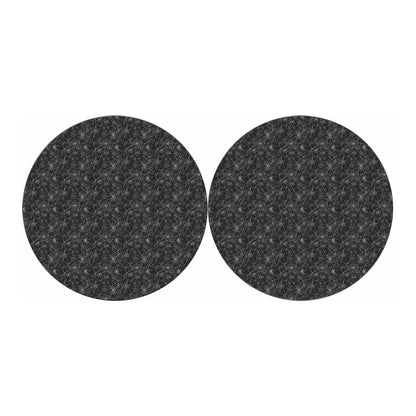 Halloween Cobweb Pattern Print Car Coasters