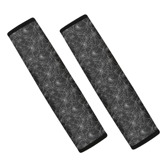Halloween Cobweb Pattern Print Car Seat Belt Covers