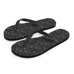Halloween Cobweb Pattern Print Flip Flops