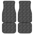 Halloween Cobweb Pattern Print Front and Back Car Floor Mats