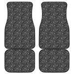 Halloween Cobweb Pattern Print Front and Back Car Floor Mats