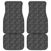 Halloween Cobweb Pattern Print Front and Back Car Floor Mats