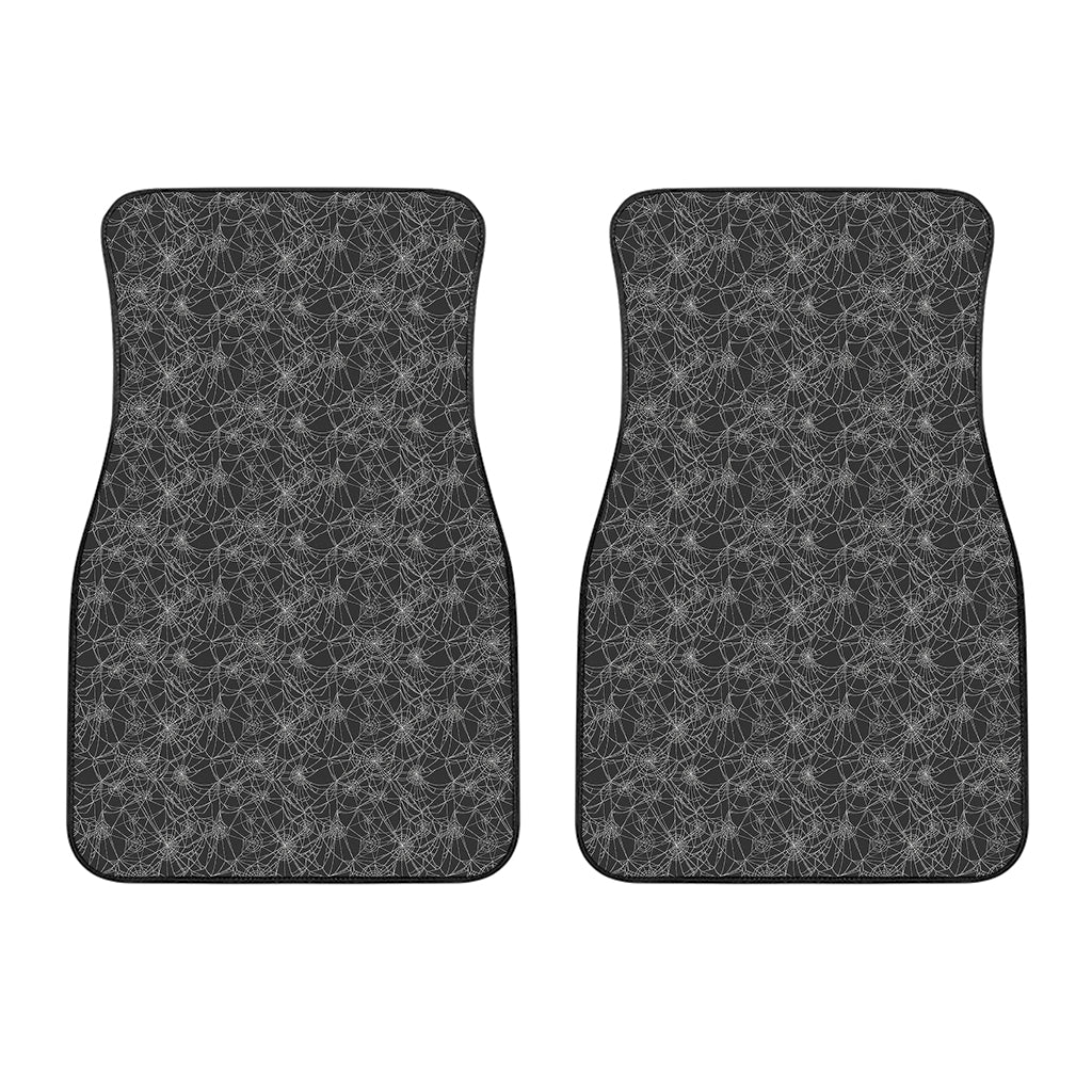 Halloween Cobweb Pattern Print Front Car Floor Mats