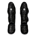 Halloween Cobweb Pattern Print Muay Thai Shin Guards