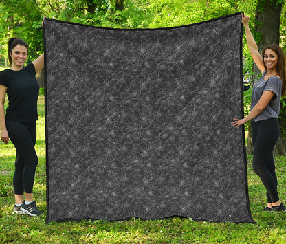 Halloween Cobweb Pattern Print Quilt