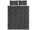 Halloween Cobweb Pattern Print Quilt Bed Set