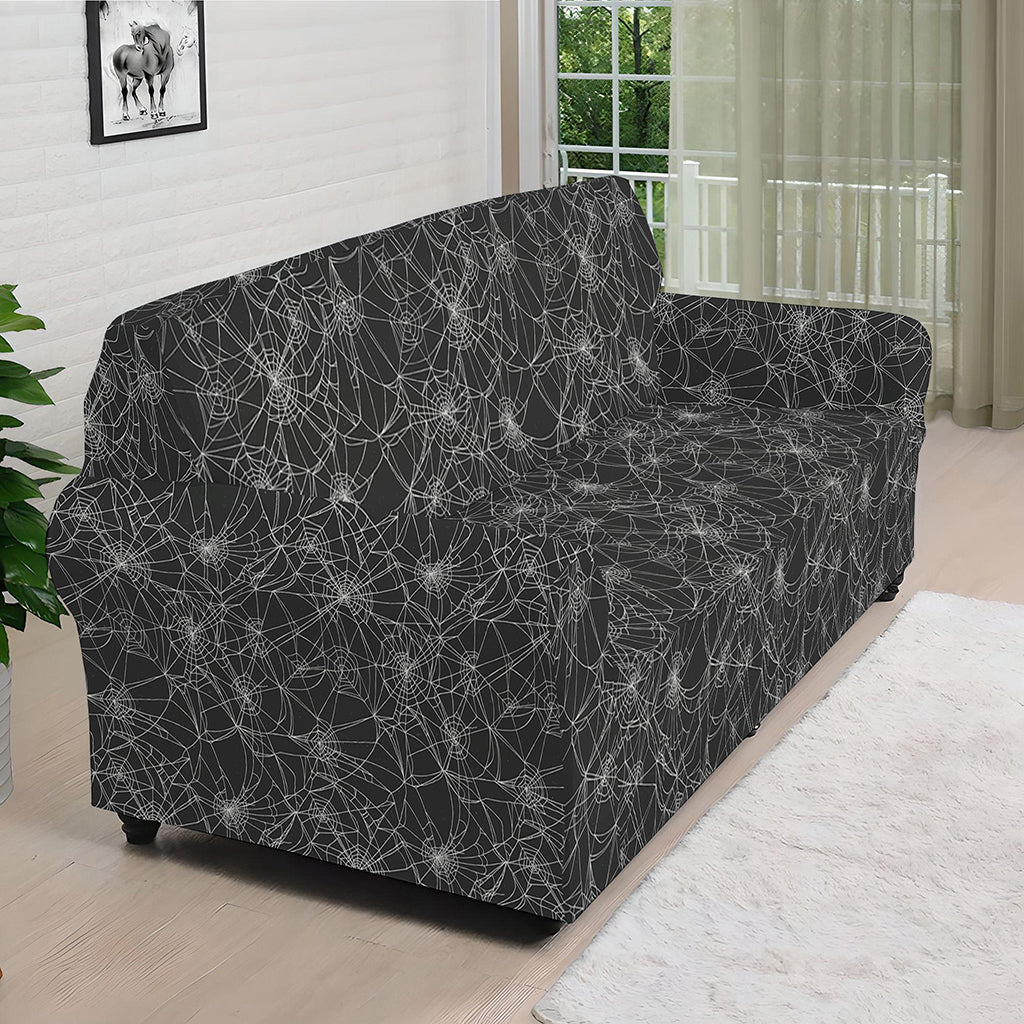 Halloween Cobweb Pattern Print Sofa Cover