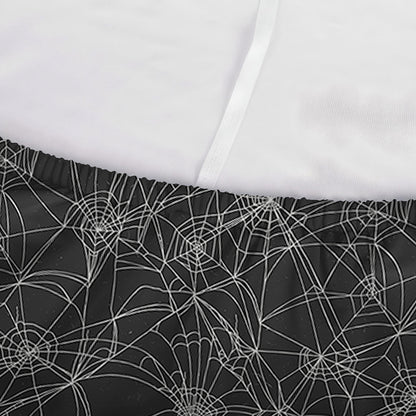 Halloween Cobweb Pattern Print Sofa Cover
