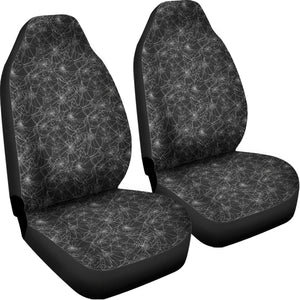 Halloween Cobweb Pattern Print Universal Fit Car Seat Covers