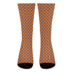Halloween Cross Pattern Print Crew Socks