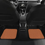 Halloween Cross Pattern Print Front and Back Car Floor Mats