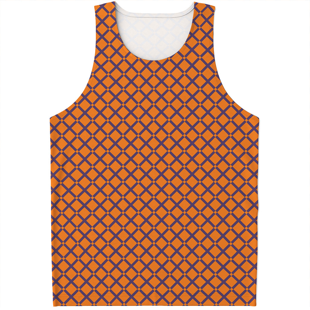 Halloween Cross Pattern Print Men's Tank Top