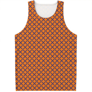 Halloween Cross Pattern Print Men's Tank Top