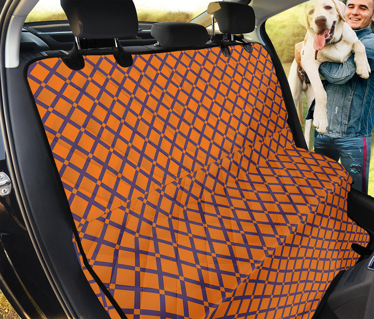 Halloween Cross Pattern Print Pet Car Back Seat Cover