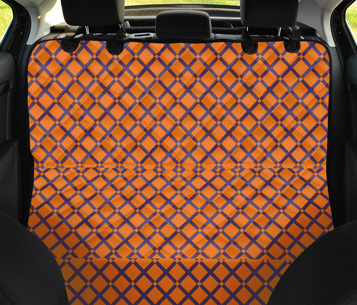 Halloween Cross Pattern Print Pet Car Back Seat Cover