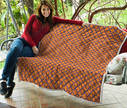 Halloween Cross Pattern Print Quilt