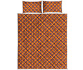 Halloween Cross Pattern Print Quilt Bed Set