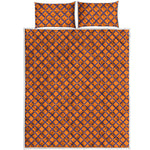 Halloween Cross Pattern Print Quilt Bed Set
