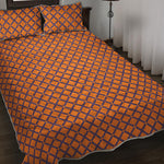 Halloween Cross Pattern Print Quilt Bed Set