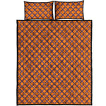 Halloween Cross Pattern Print Quilt Bed Set