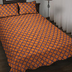 Halloween Cross Pattern Print Quilt Bed Set