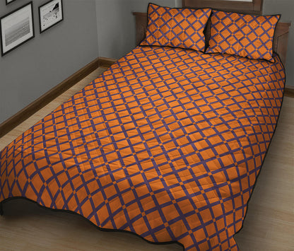 Halloween Cross Pattern Print Quilt Bed Set