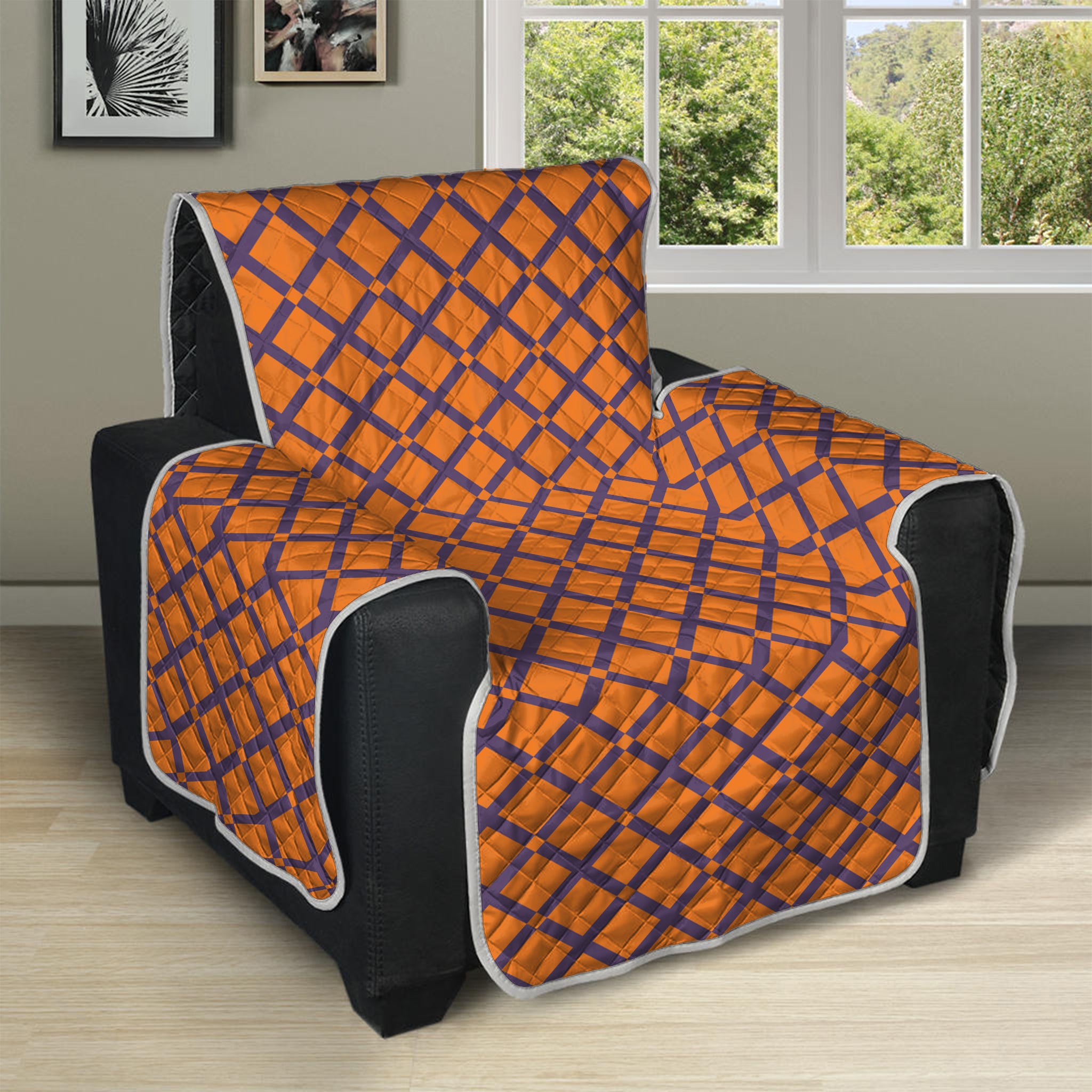 Halloween Cross Pattern Print Recliner Protector