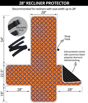 Halloween Cross Pattern Print Recliner Protector