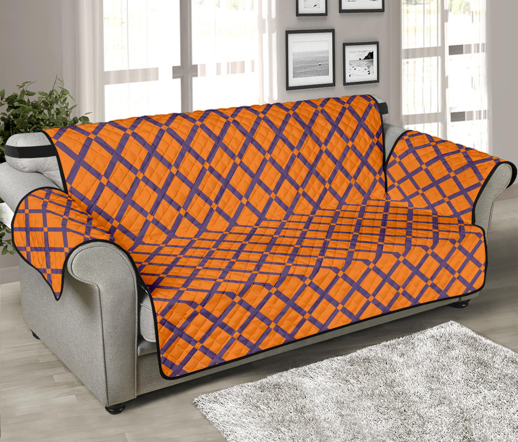 Halloween Cross Pattern Print Sofa Protector