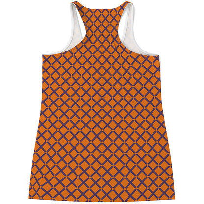 Halloween Cross Pattern Print Women's Racerback Tank Top