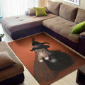 Halloween Cute Witch Cat Print Floor Mat