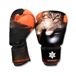 Halloween Cute Witch Cat Print Boxing Gloves