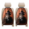 Halloween Cute Witch Cat Print Car Seat Organizers